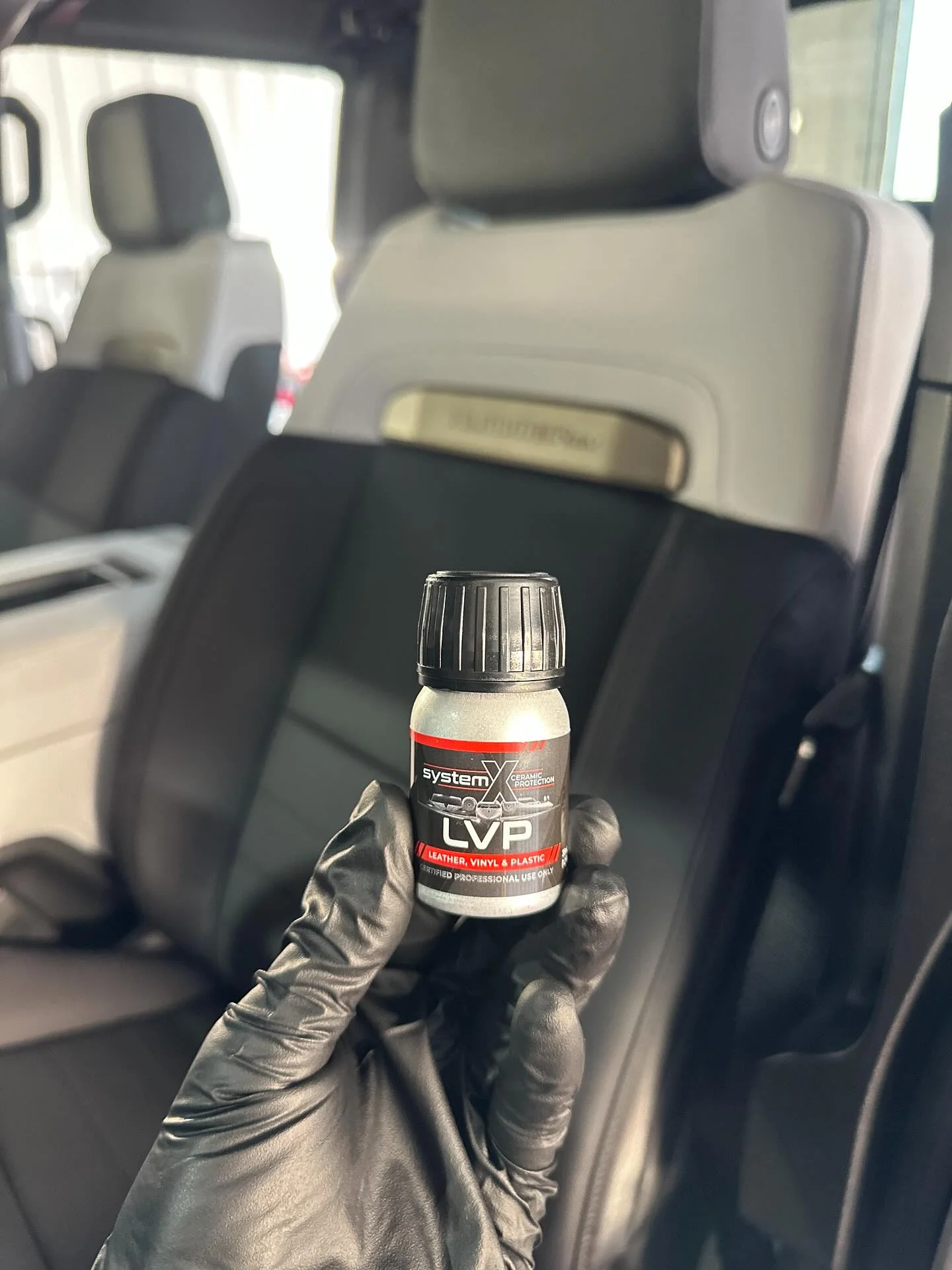 System X LVP leather and vinyl protection ceramic coating product