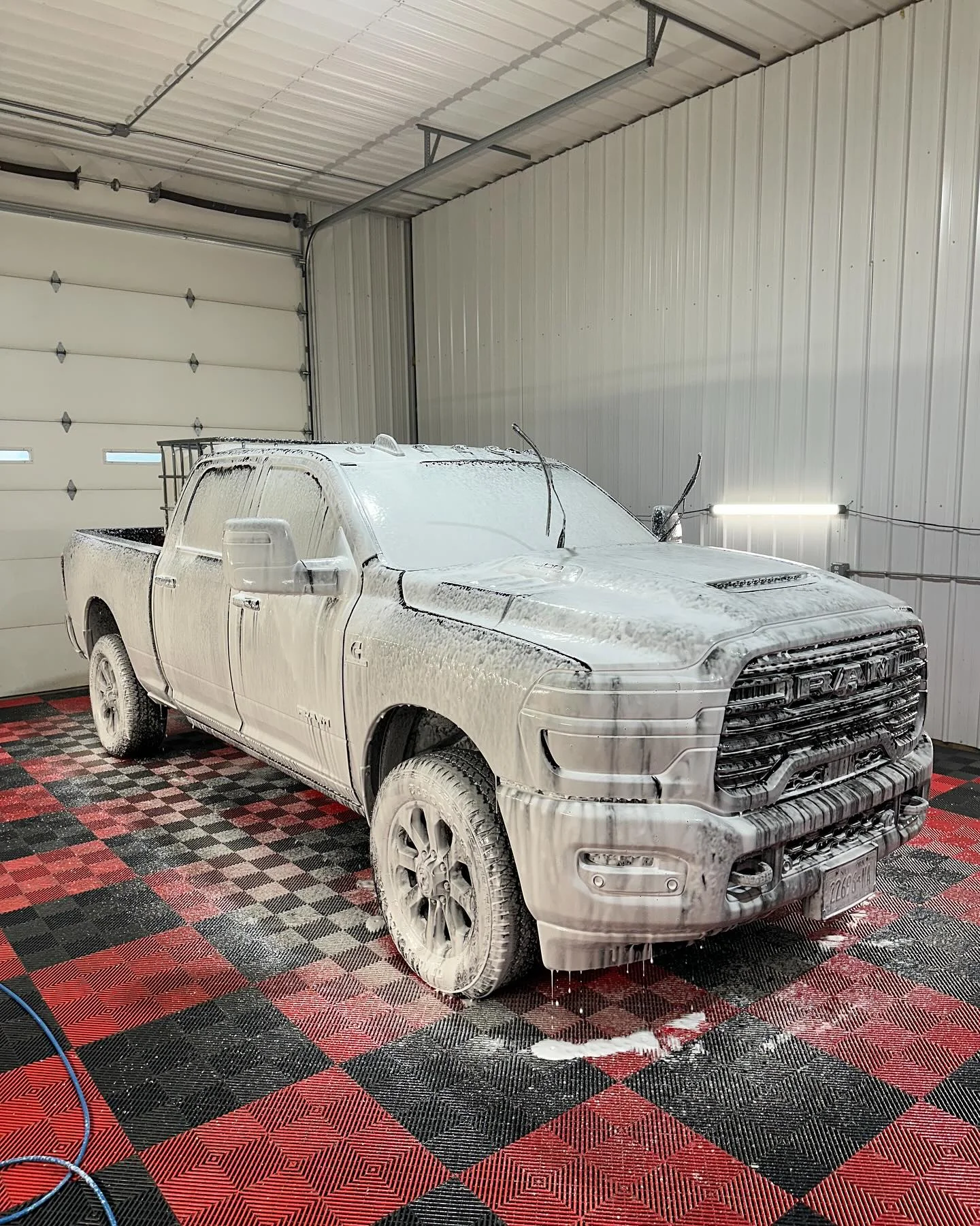 RAM 2500 foam wash ceramic coating prep